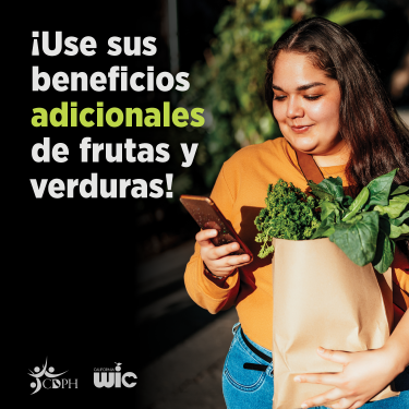 Use your extra fruits and vegetables benefits!